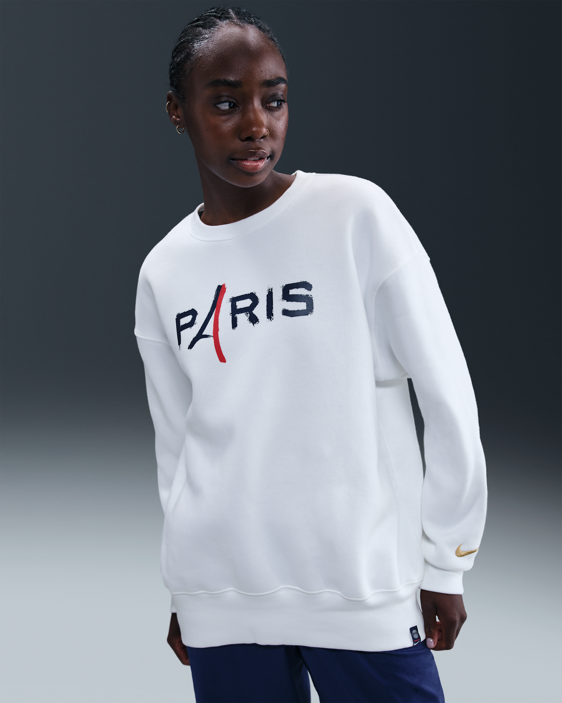 NIKE PSG スウェット Paris Saint-Germain Phoenix Fleece Women's Nike Football Oversized